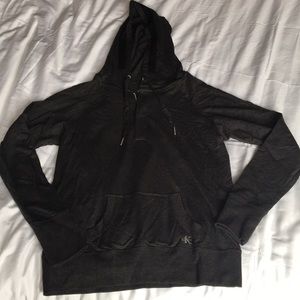 Calvin Klein dark grey 3/4 zip hoodie